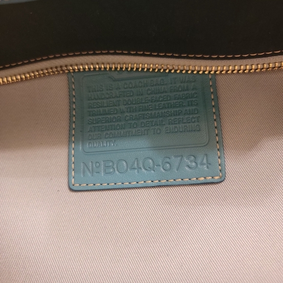 👜💙 Coach Navy & Light Blue Tote Bag - Picture 8 of 11